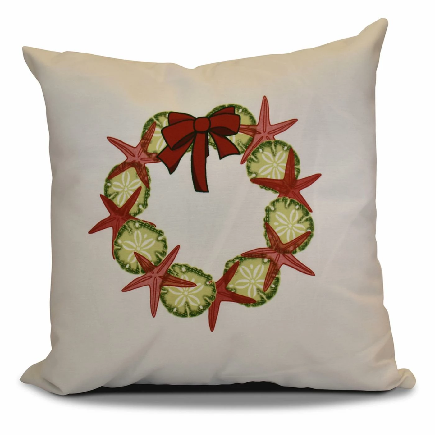 Best reviews of π₯ Decorative π Christmas Pillows E By Design Seashell Wreath Decorative Pillow 𧨠- Image 4