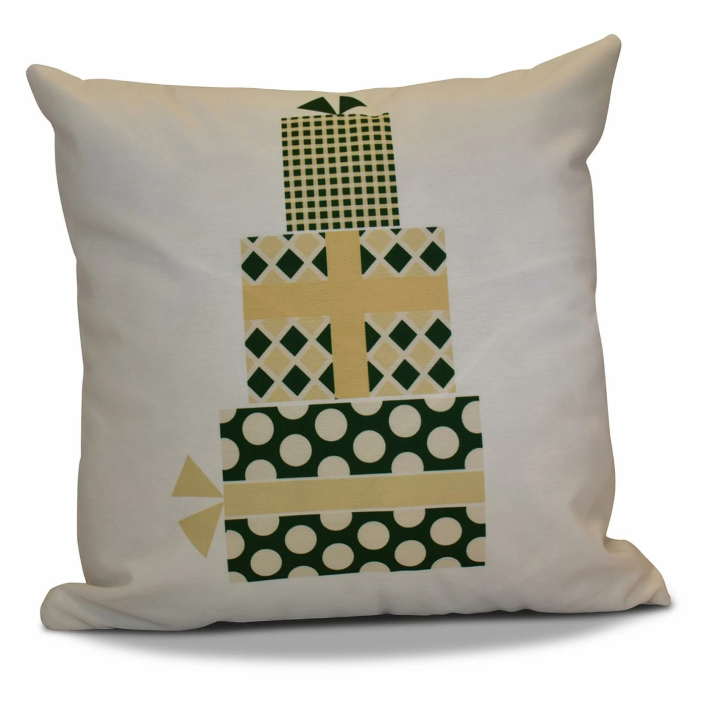 Hot Sale π Decorative π Christmas Pillows E By Design Gift Wrapped Decorative Pillow β - Image 4