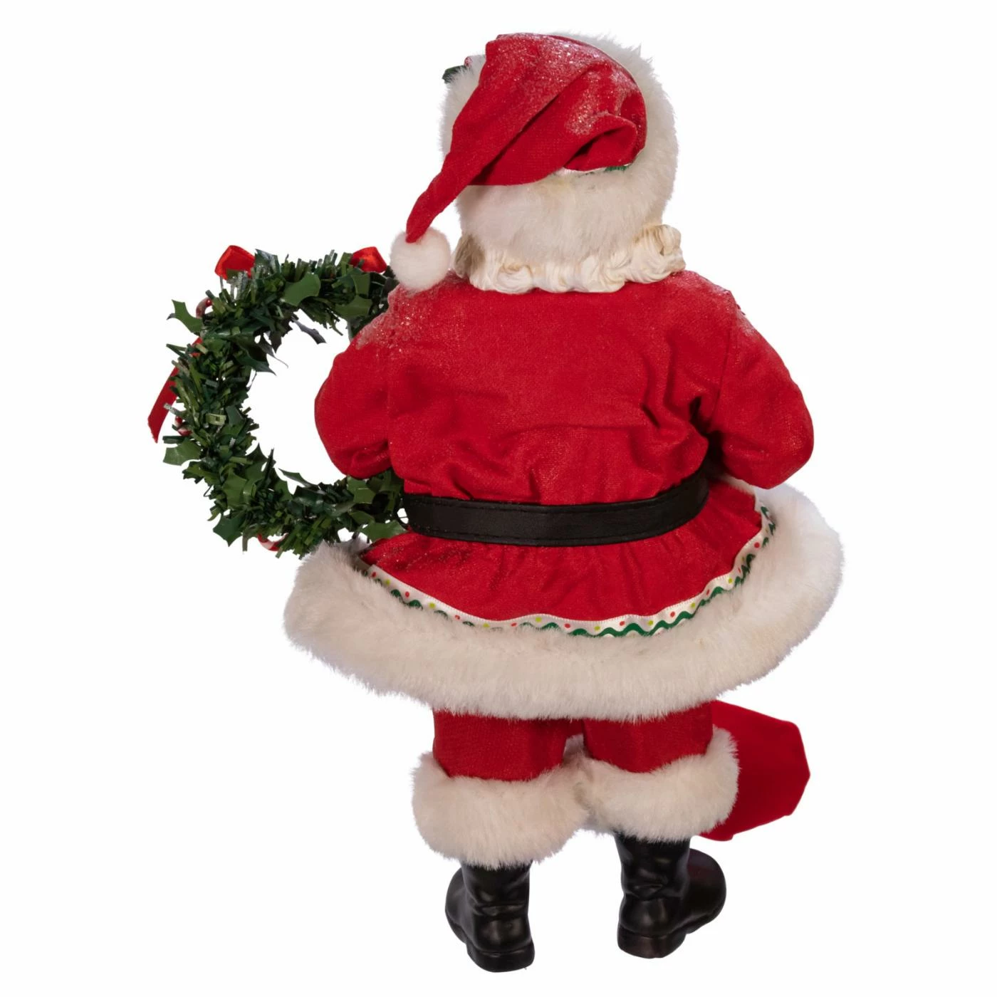 Flash Sale β¨ Santa Figurines Kurt Adler 10.5 In. Fabriche Gingerbread Santa With Stocking And Wreath π - Image 3