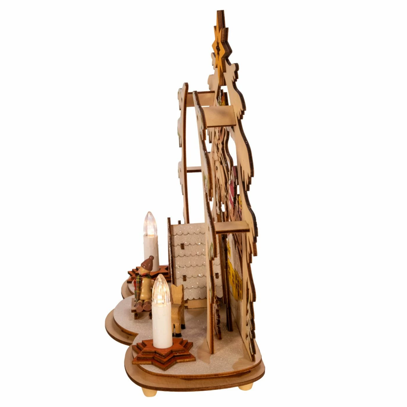 Budget π Decorative π Christmas Accents Kurt Adler 10.82 In. Battery Operated Village LED House π - Image 3