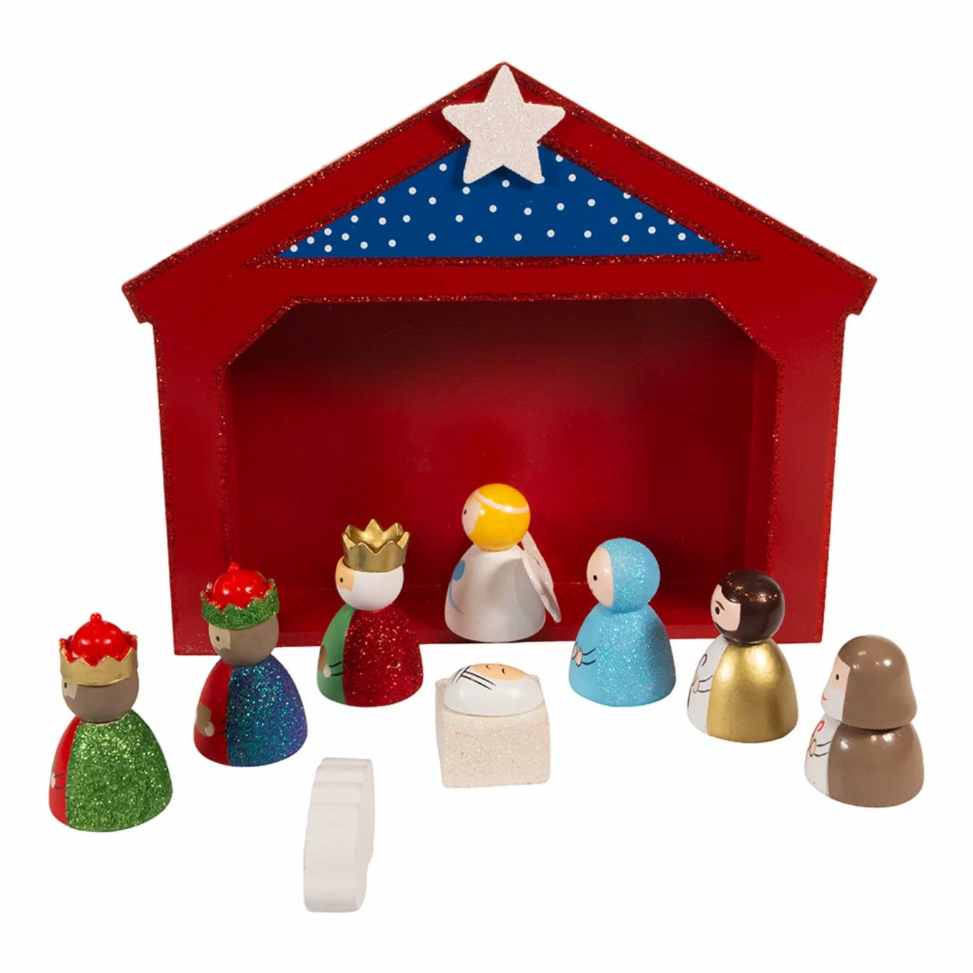 Best reviews of β¨ Kurt S. Adler, Inc. Nativity Figurines & Sets Kurt Adler 9-Inch Miniature Nativity Set With 9 Figures And Stable β - Image 3