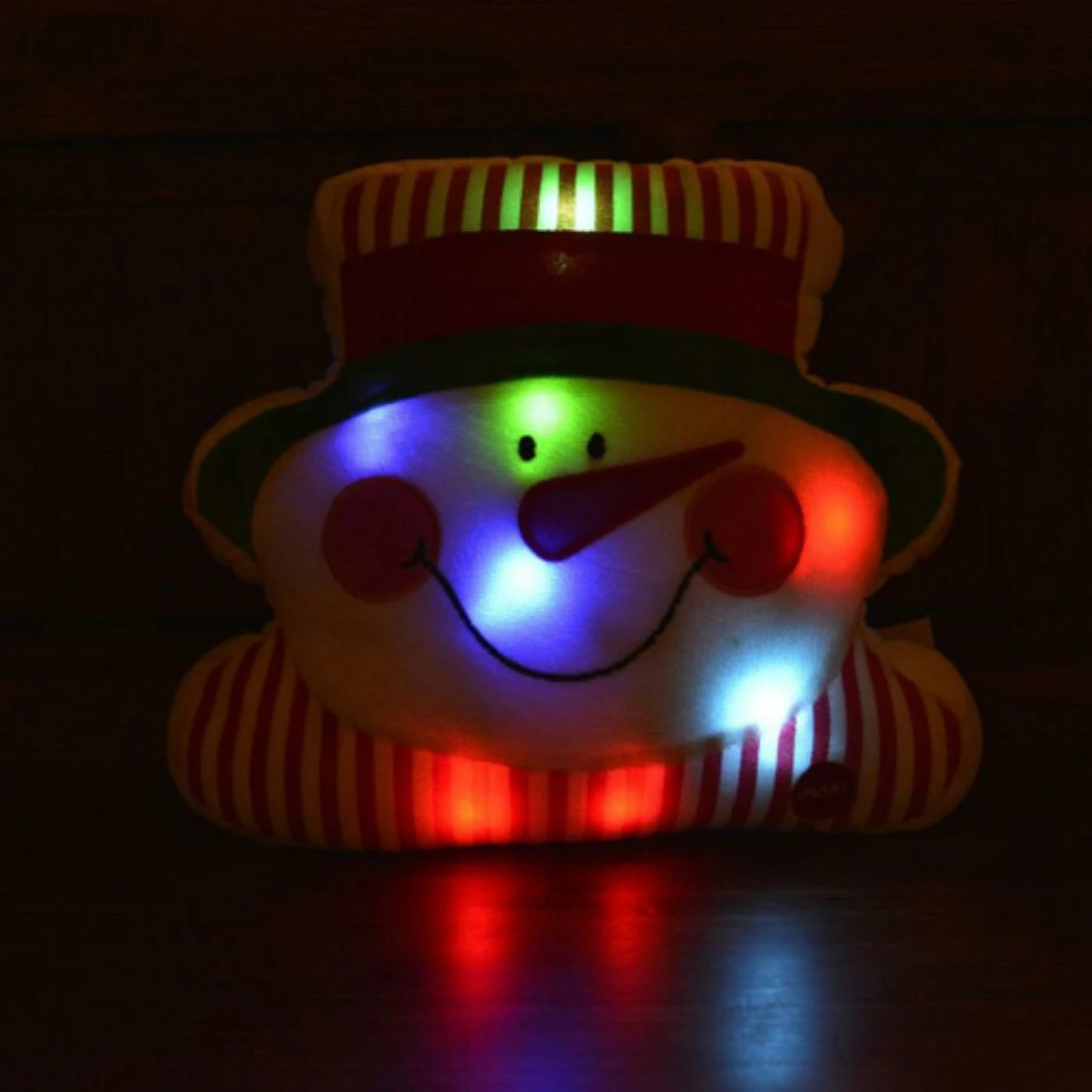 Best Pirce π Decorative π Christmas Pillows Tache Home Fashion Chilly Snowman Microbead LED Throw Pillow π - Image 4