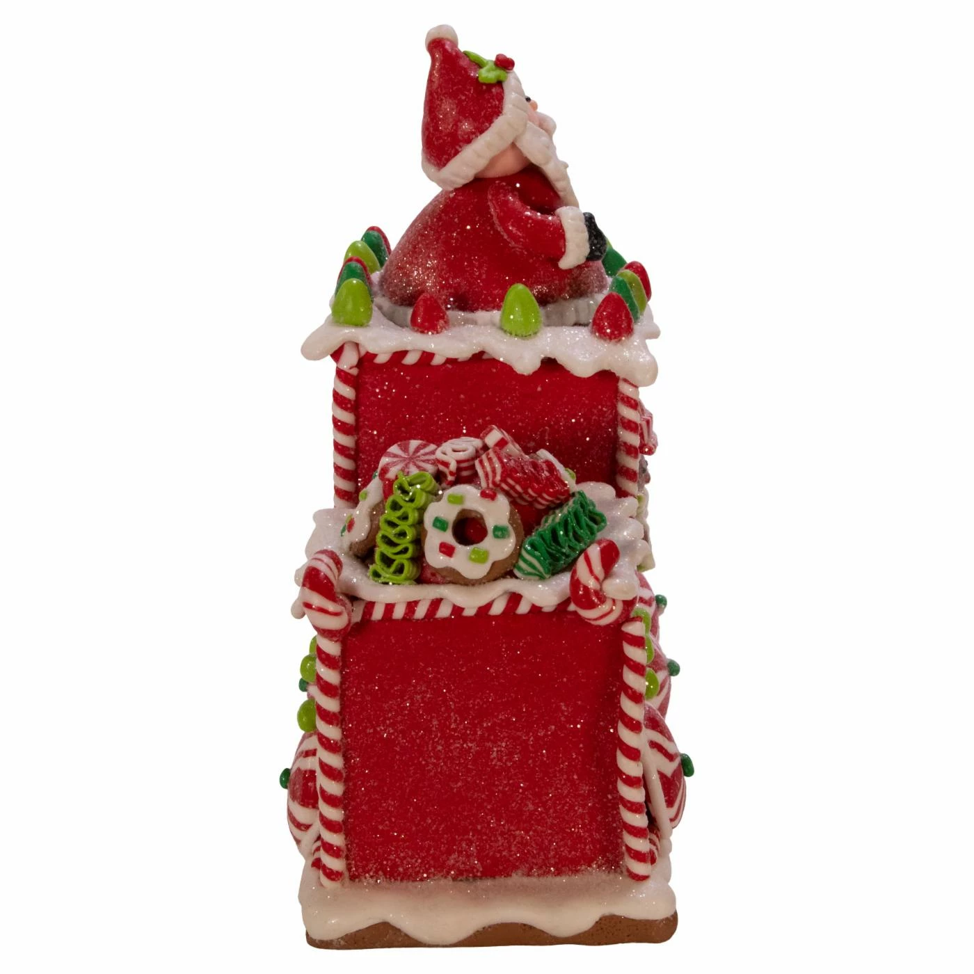 Outlet π Decorative π Christmas Accents Kurt Adler 7.5 In. Battery Operated Gingerbread Junction LED Train Table Piece π€© - Image 5