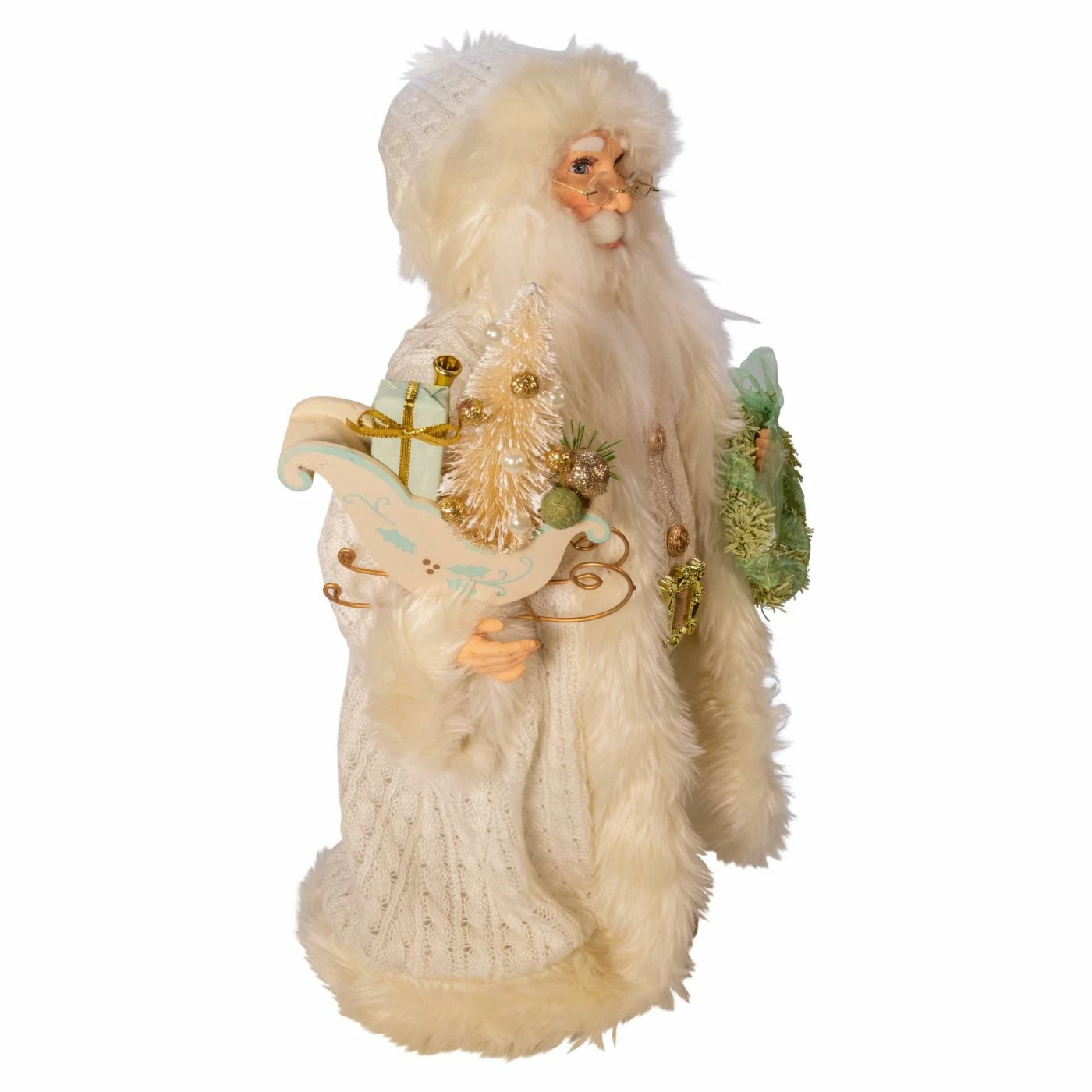 Cheapest π Santa Figurines Kurt Adler 18 In. Kringle Klaus Winter White Santa βοΈ - Image 5