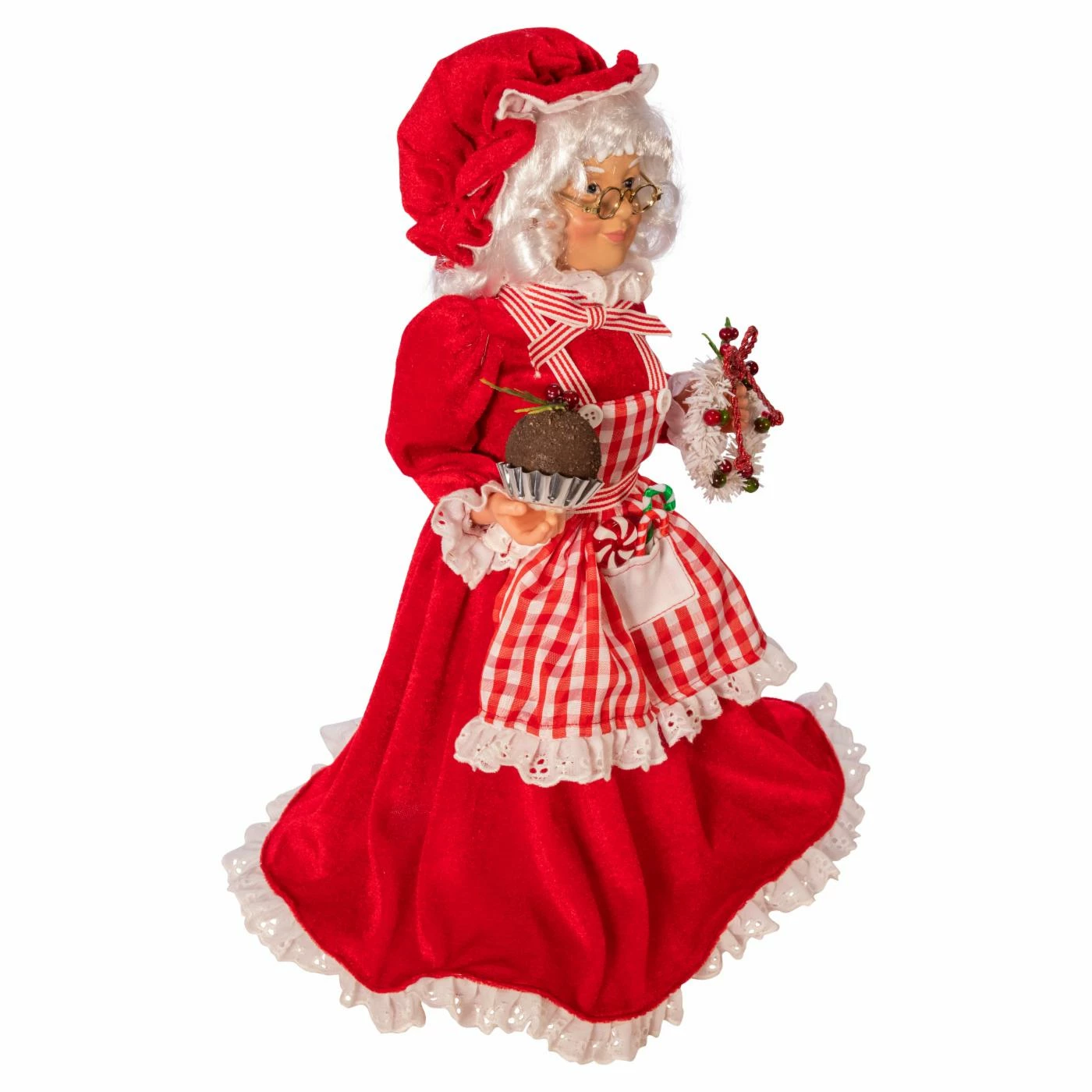 Best reviews of β Santa Figurines Kurt Adler 16.5 In. Kringle Klaus Mrs. Claus With Apron π - Image 5
