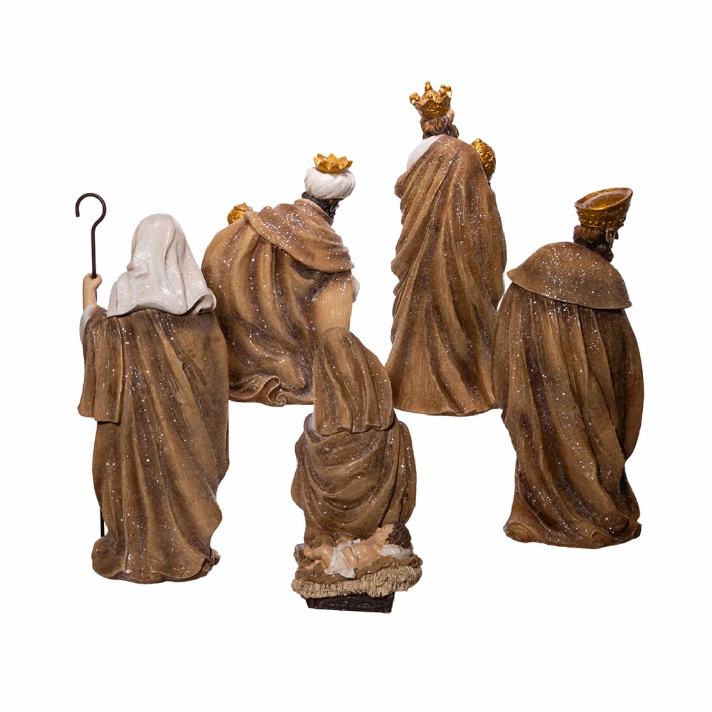 Budget π Kurt S. Adler, Inc. Nativity Figurines & Sets Kurt Adler 13-Inch Glittered Nativity, 6-Piece Set β - Image 5