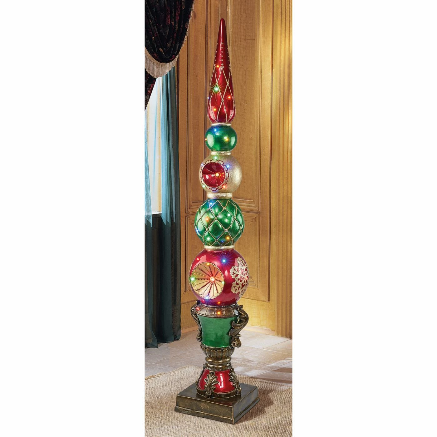 Hot Sale π Decorative π Christmas Accents Design Toscano Ornament Topiary Illuminated Holiday Statue π - Image 6