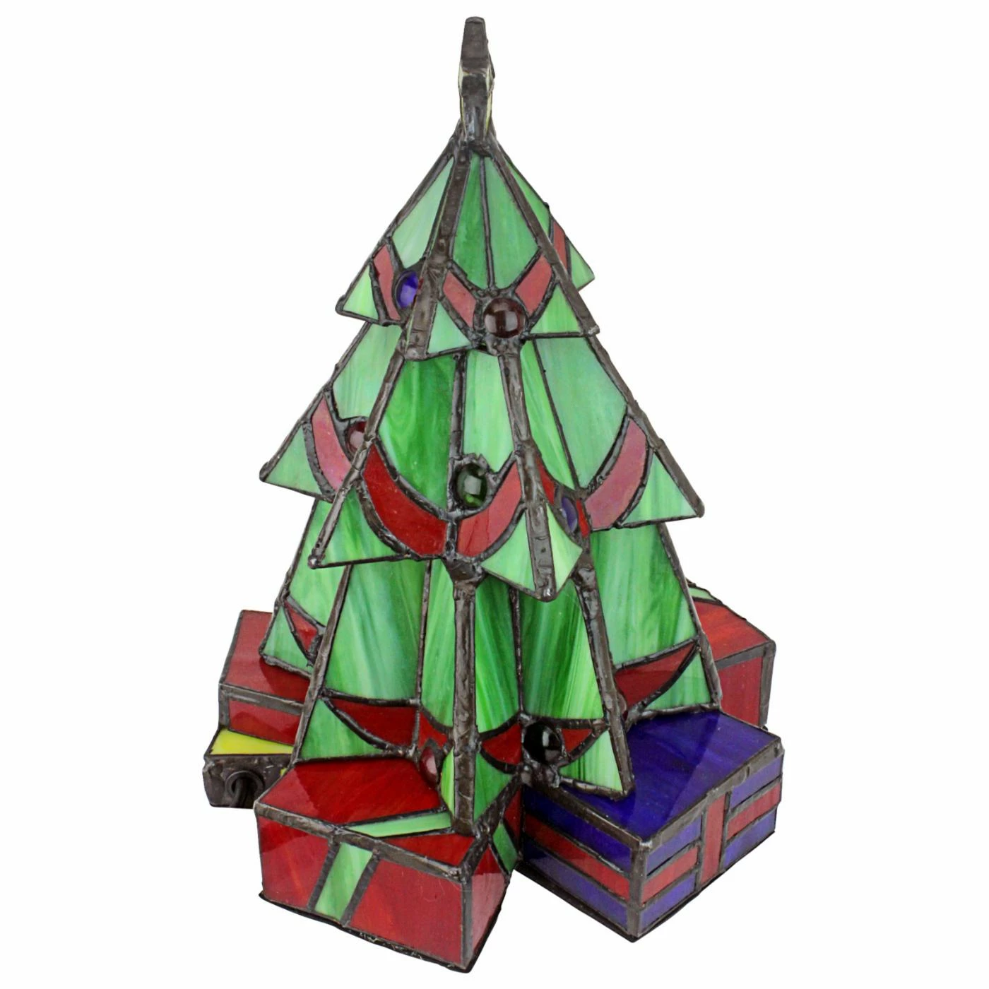 Hot Sale π€© Tabletop π Christmas Tree DΓ©cor Design Toscano π Christmas Tree Stained Glass Illuminated Sculpture β - Image 6