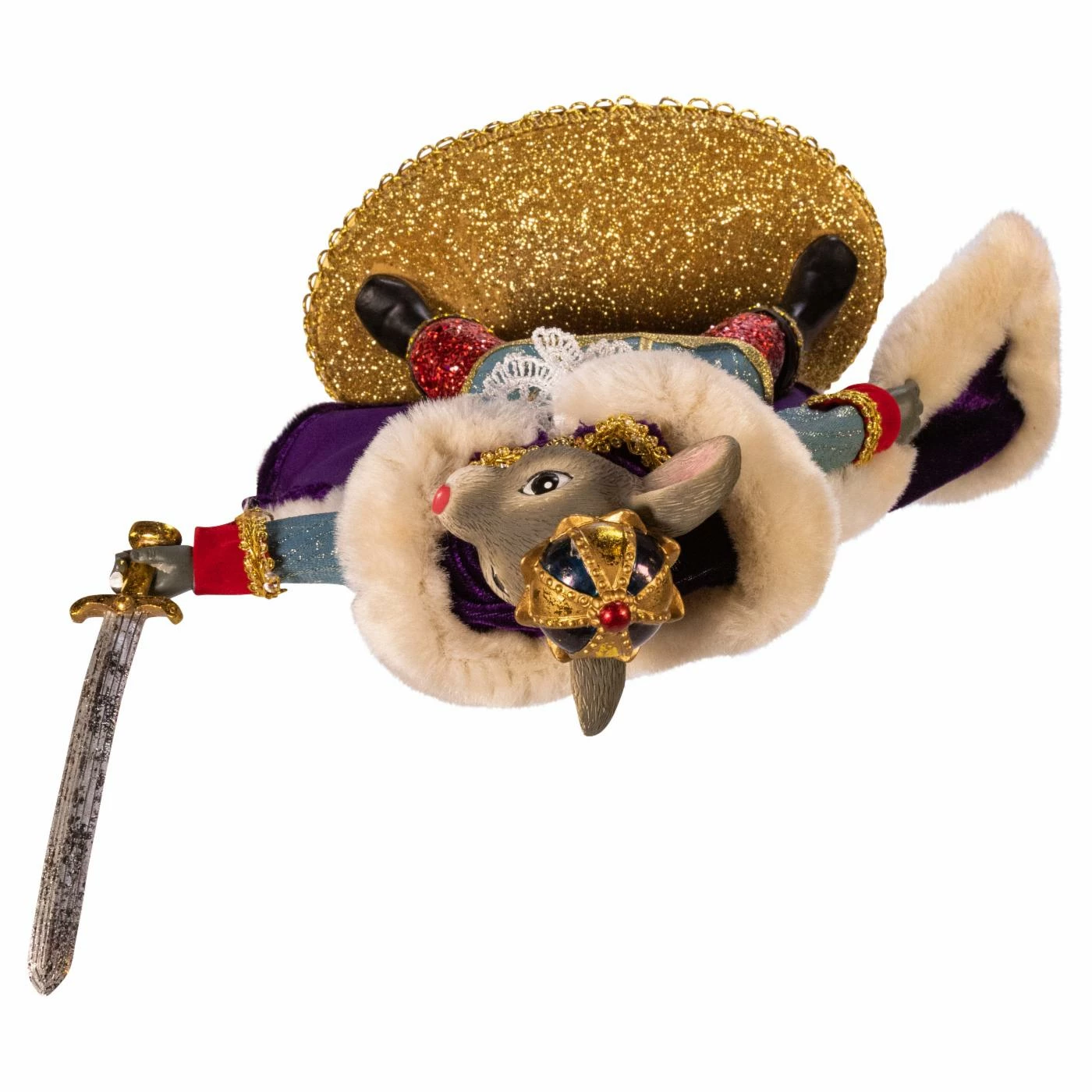 Cheap π Decorative π Christmas Accents Kurt Adler 11.5 In. Fabriche Mouse King With Sword π₯ - Image 6