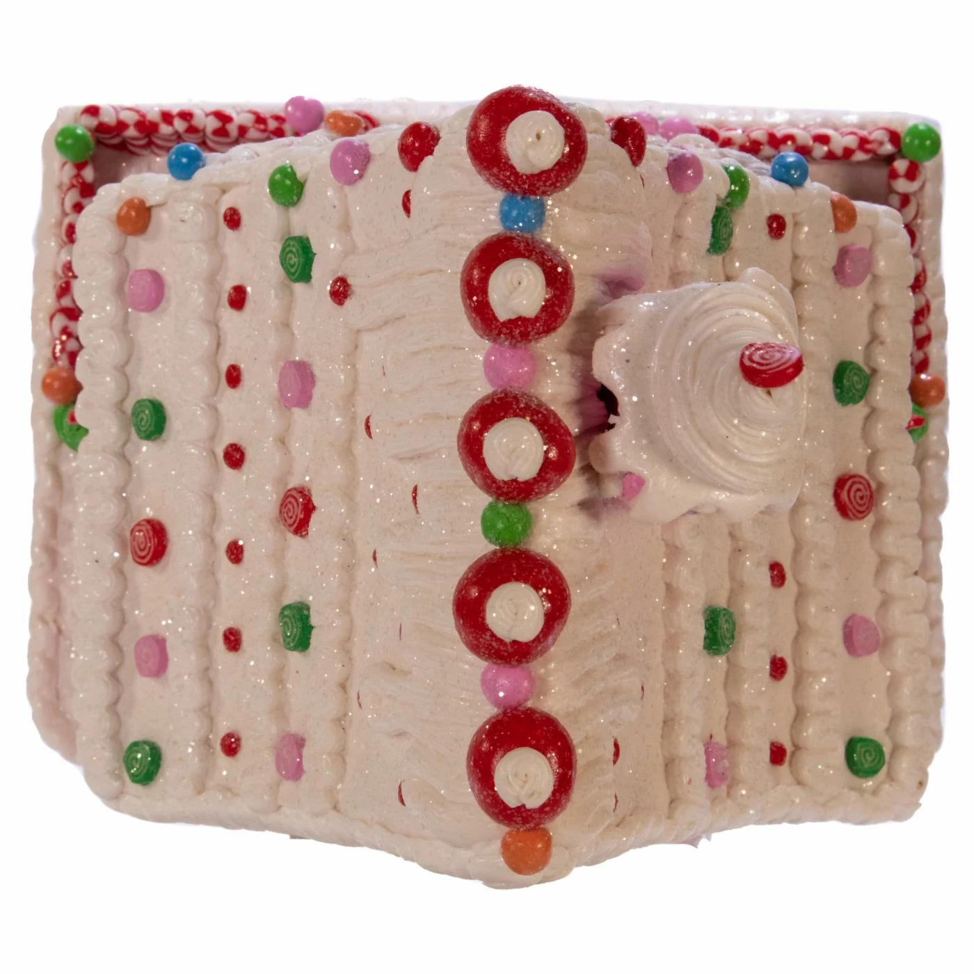 Brand new π Decorative π Christmas Accents Kurt Adler 10 In. Pink Battery Operated π¬ Candy LED Gingerbread House Table Piece β - Image 6
