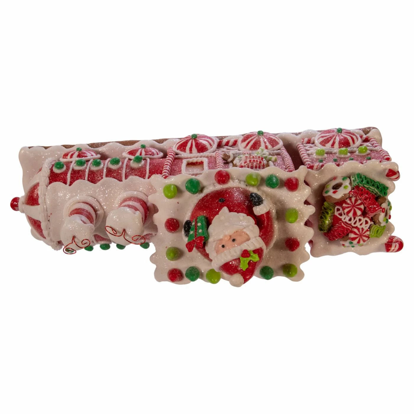 Outlet π Decorative π Christmas Accents Kurt Adler 7.5 In. Battery Operated Gingerbread Junction LED Train Table Piece π€© - Image 6