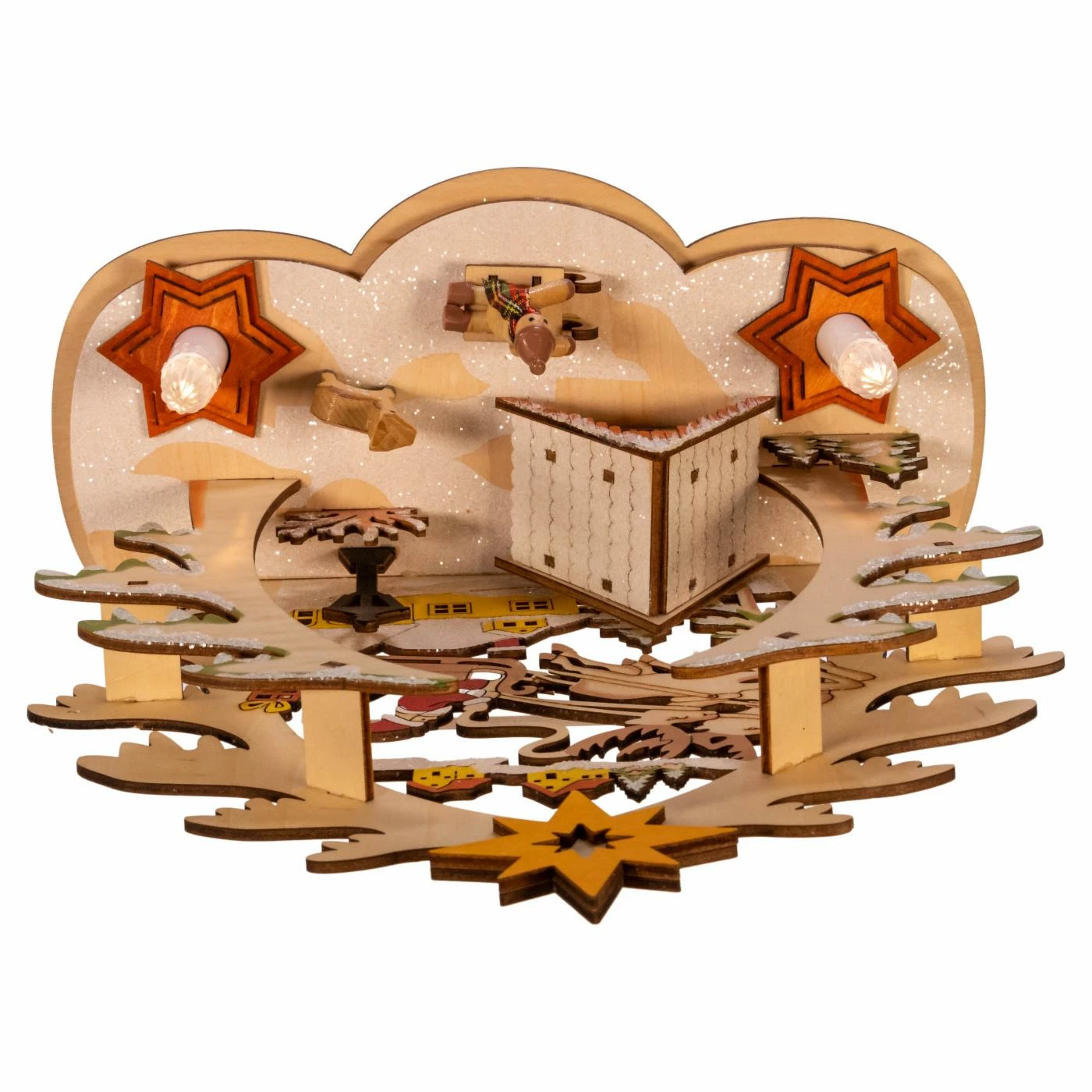 Budget π Decorative π Christmas Accents Kurt Adler 10.82 In. Battery Operated Village LED House π - Image 6