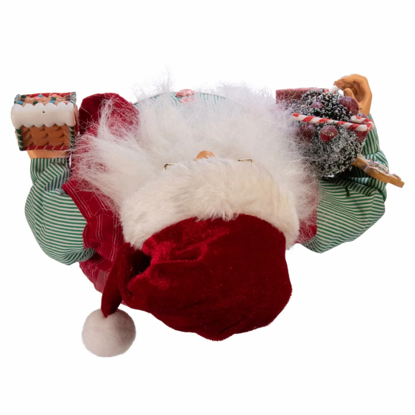 New 𧨠Santa Figurines Kurt Adler 18 In. Kringle Klaus Santa And Gingerbread House ⨠- Image 6