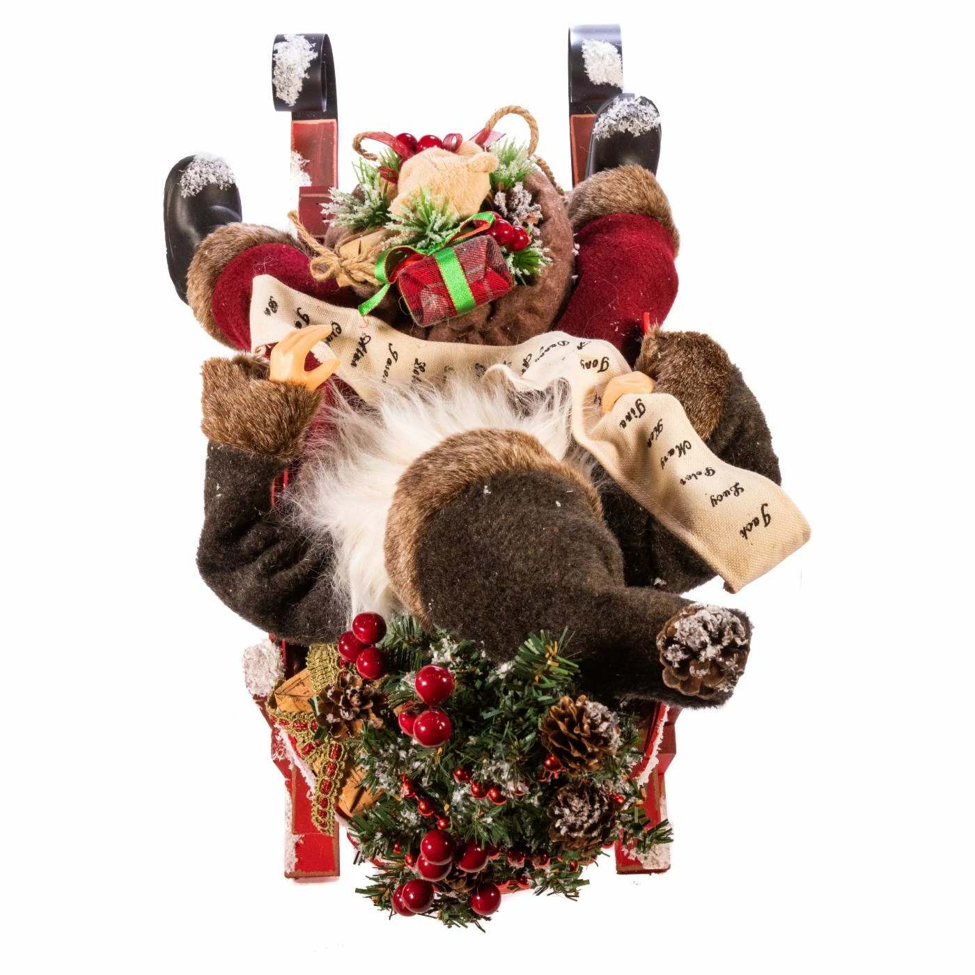 Budget π€© Santa Figurines Kurt Adler 22 In. Kringle Klaus Santa On Sled 𧨠- Image 6