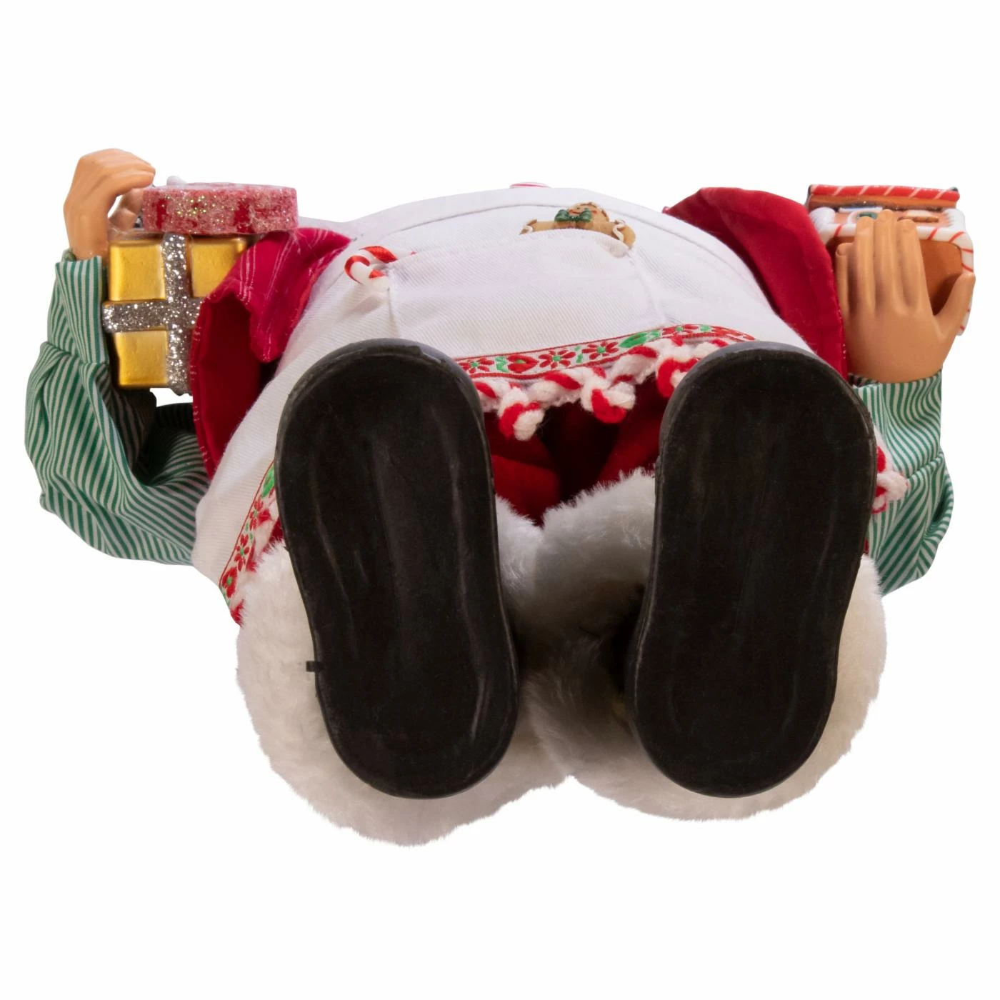New 𧨠Santa Figurines Kurt Adler 18 In. Kringle Klaus Santa And Gingerbread House ⨠- Image 7