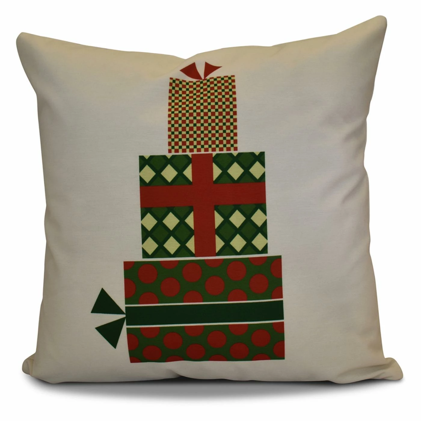 Hot Sale π Decorative π Christmas Pillows E By Design Gift Wrapped Decorative Pillow β - Image 3