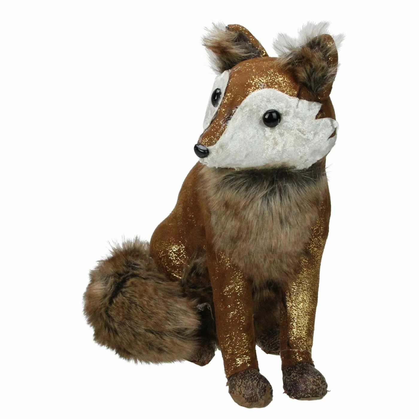 New π Decorative π Christmas Accents Northlight Plush Sitting Fox Decoration π - Image 3