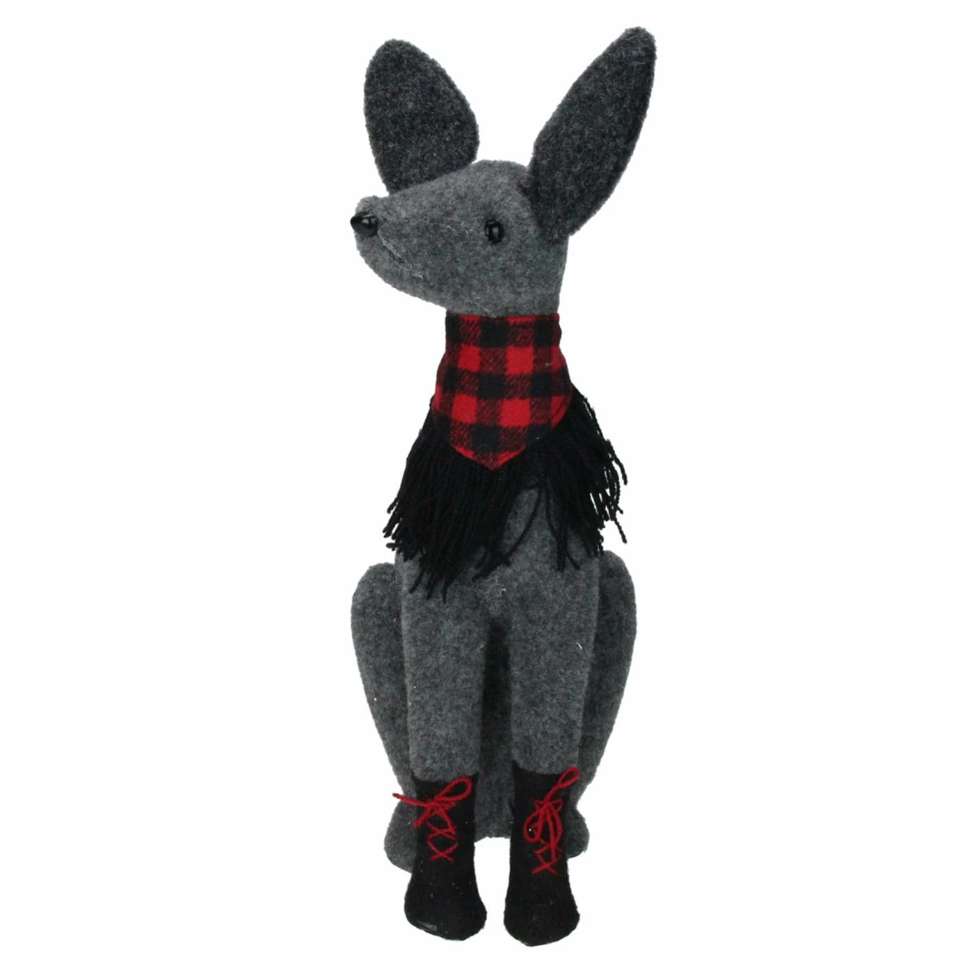 New ๐ฏ Decorative ๐ Christmas Accents Northlight Sitting ๐ฆฎ Dog With Plaid Collar ๐ Christmas Decoration ๐ - Image 3