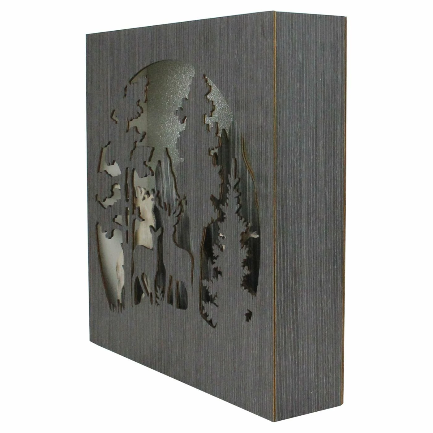 Cheapest π Decorative β Christmas Accents Northlight Glittered Winter Woodland Deer β Christmas Shadow Box Table Decoration π - Image 3