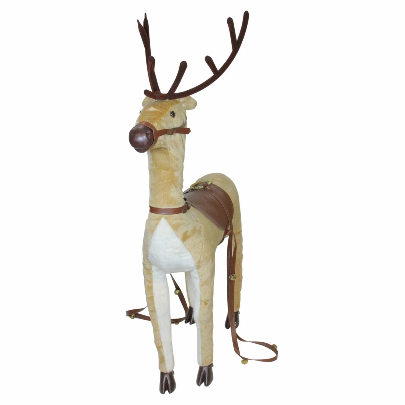 Discount π Decorative π Christmas Accents Northlight Plush Standing Reindeer π Christmas Decoration With Jingle Bells β€οΈ - Image 2
