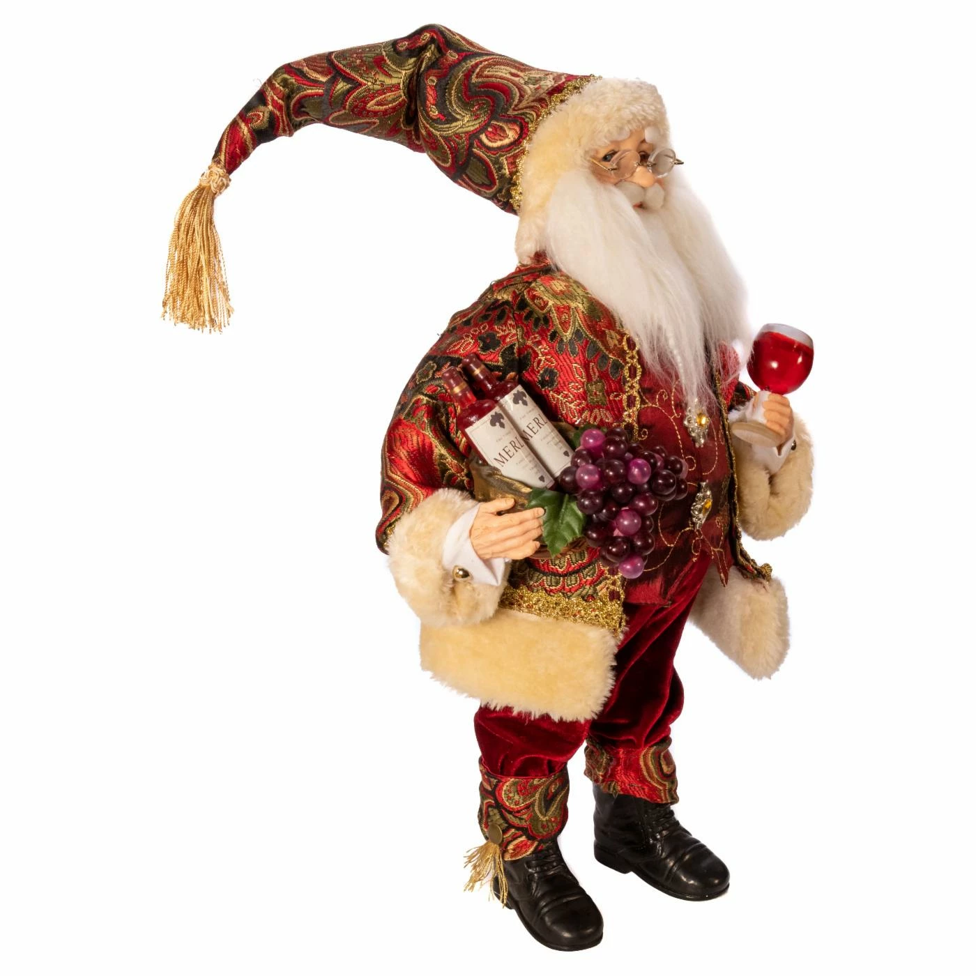 Cheap βοΈ Santa Figurines Kurt Adler 18 In. Kringle Klaus Wine Santa β€οΈ - Image 2