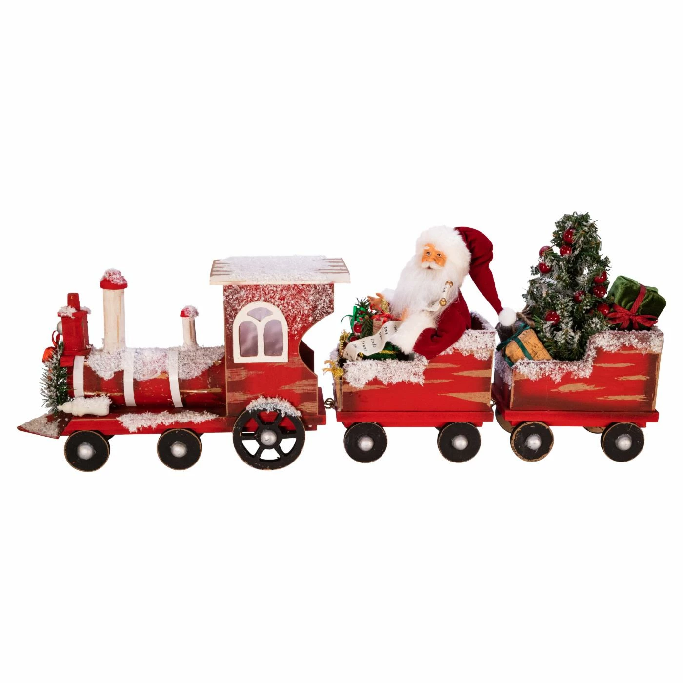 Best deal π Decorative π Christmas Accents Kurt Adler 30.5 In. Kringle Klaus Santa On Train π - Image 2
