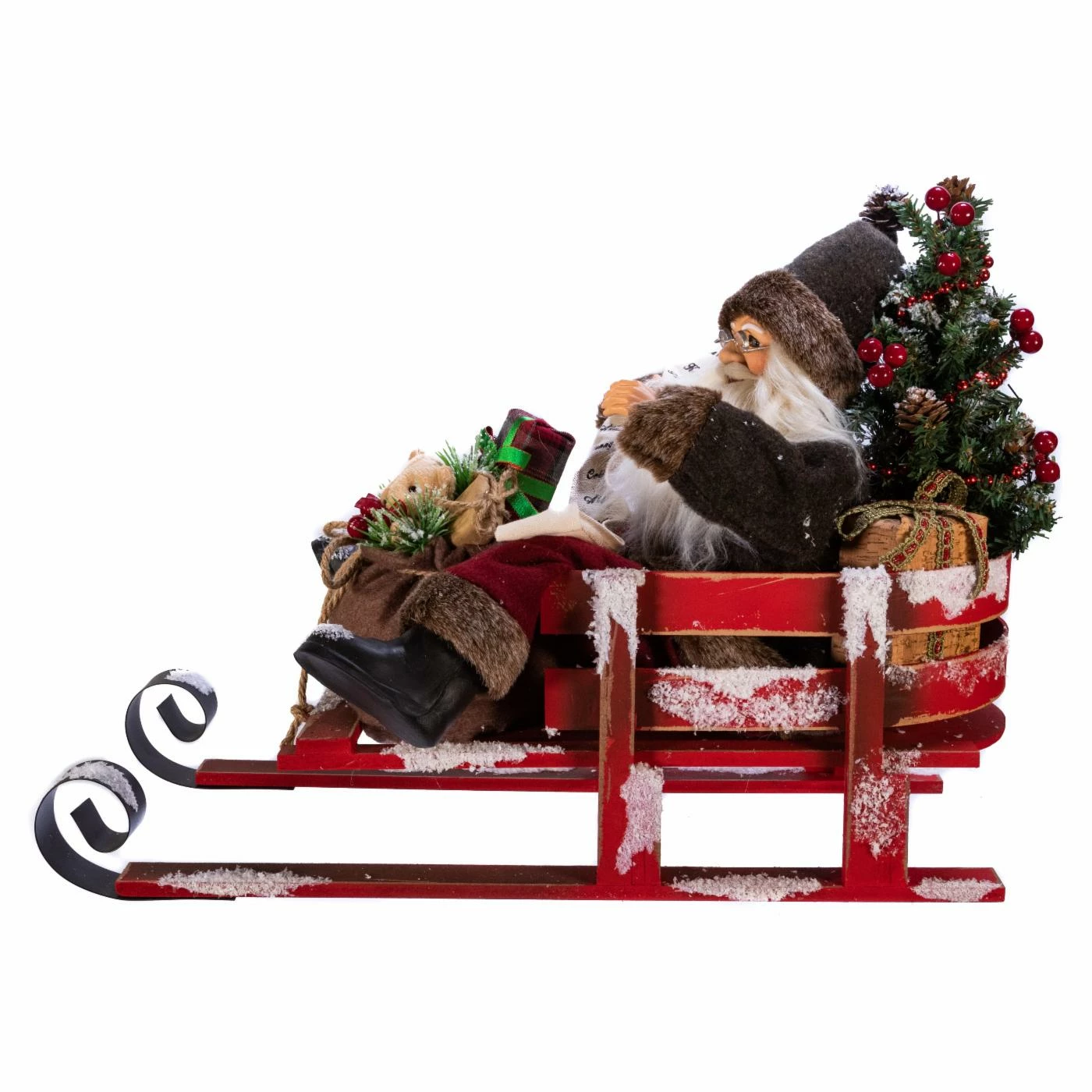 Budget π€© Santa Figurines Kurt Adler 22 In. Kringle Klaus Santa On Sled 𧨠- Image 2