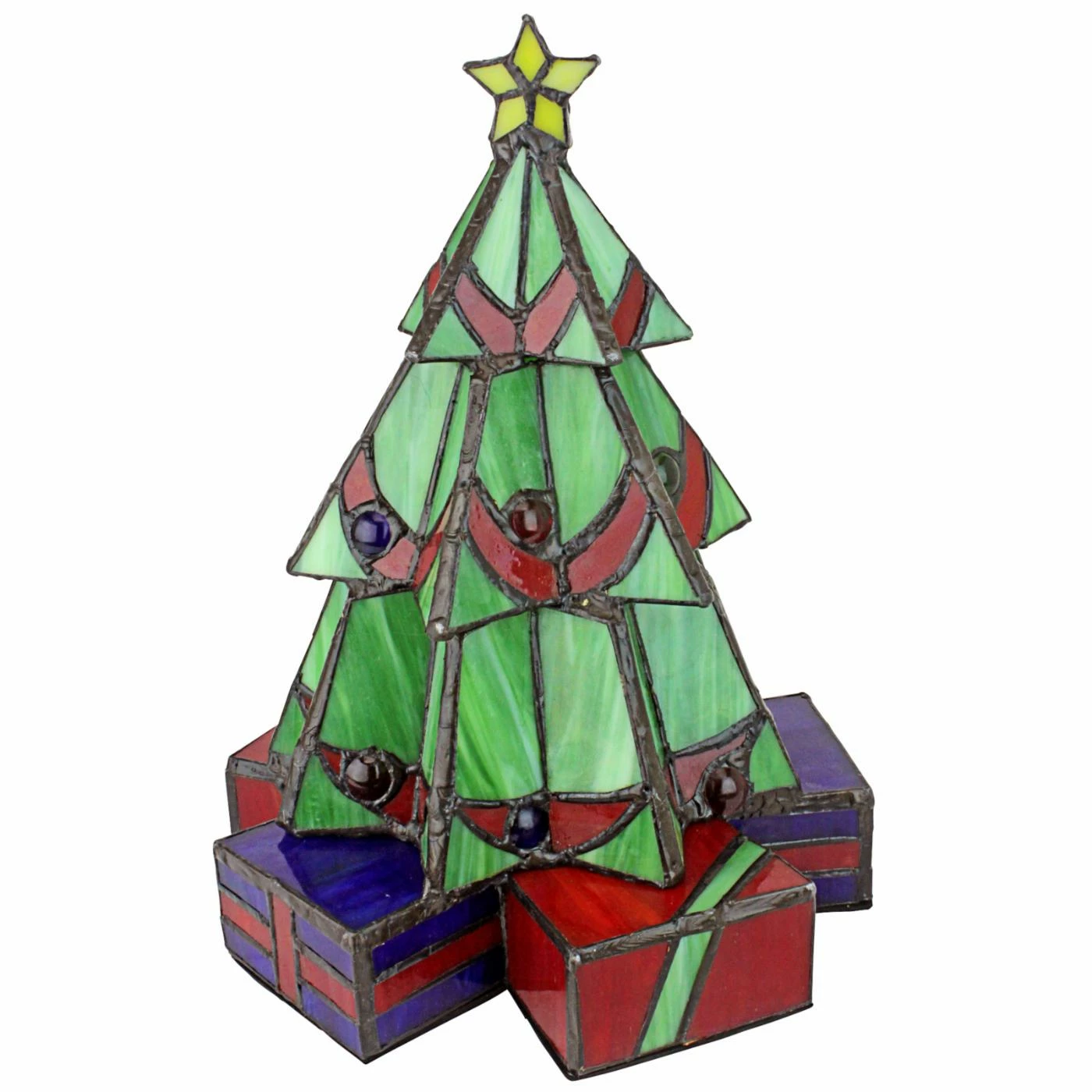 Hot Sale π€© Tabletop π Christmas Tree DΓ©cor Design Toscano π Christmas Tree Stained Glass Illuminated Sculpture β - Image 3