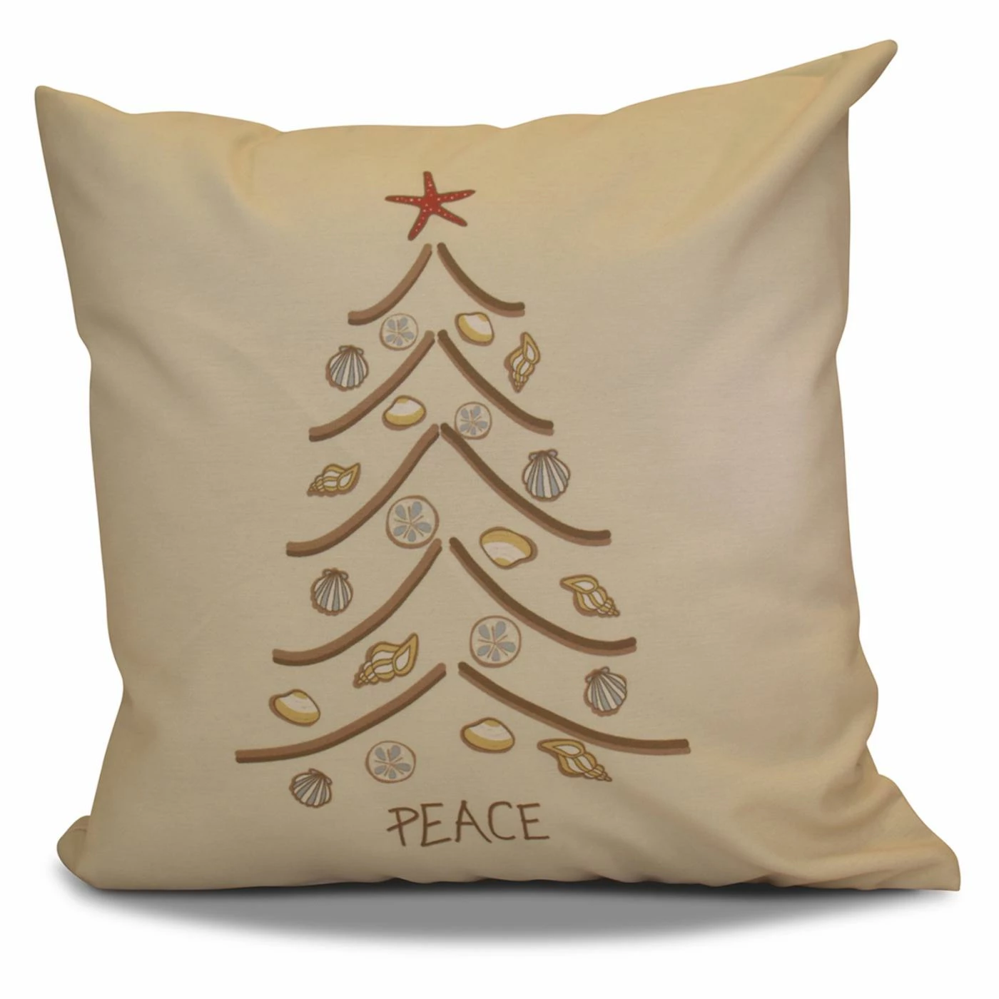 Budget π₯ Decorative β Christmas Pillows E By Design Sand Tree Decorative Pillow π - Image 2