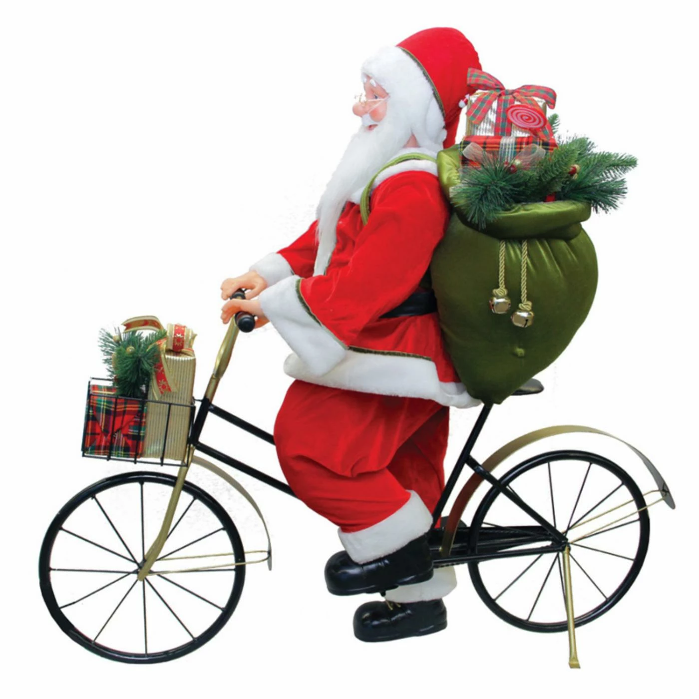 Coupon π₯ Santa Figurines Northlight 42 In. Traditional Santa Claus Riding A Bicycle Commercial π Christmas Decoration β - Image 2