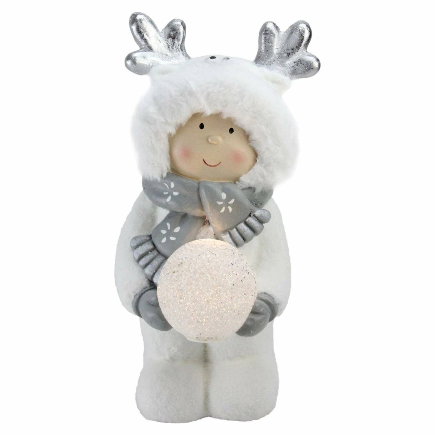 Deals π Decorative π Christmas Accents Northlight 15.75 In. Smiling Child In White Snow Suit π Christmas Decor π€© - Image 2