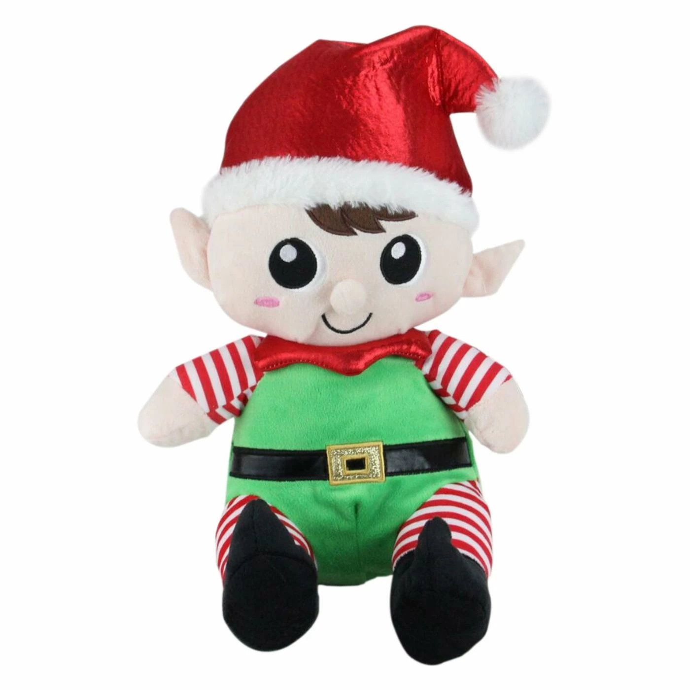 Best deal π₯° Decorative π Christmas Accents Northlight Plush Sitting Boy And Girl Elf π Christmas Figurine - Set Of 2 π - Image 2