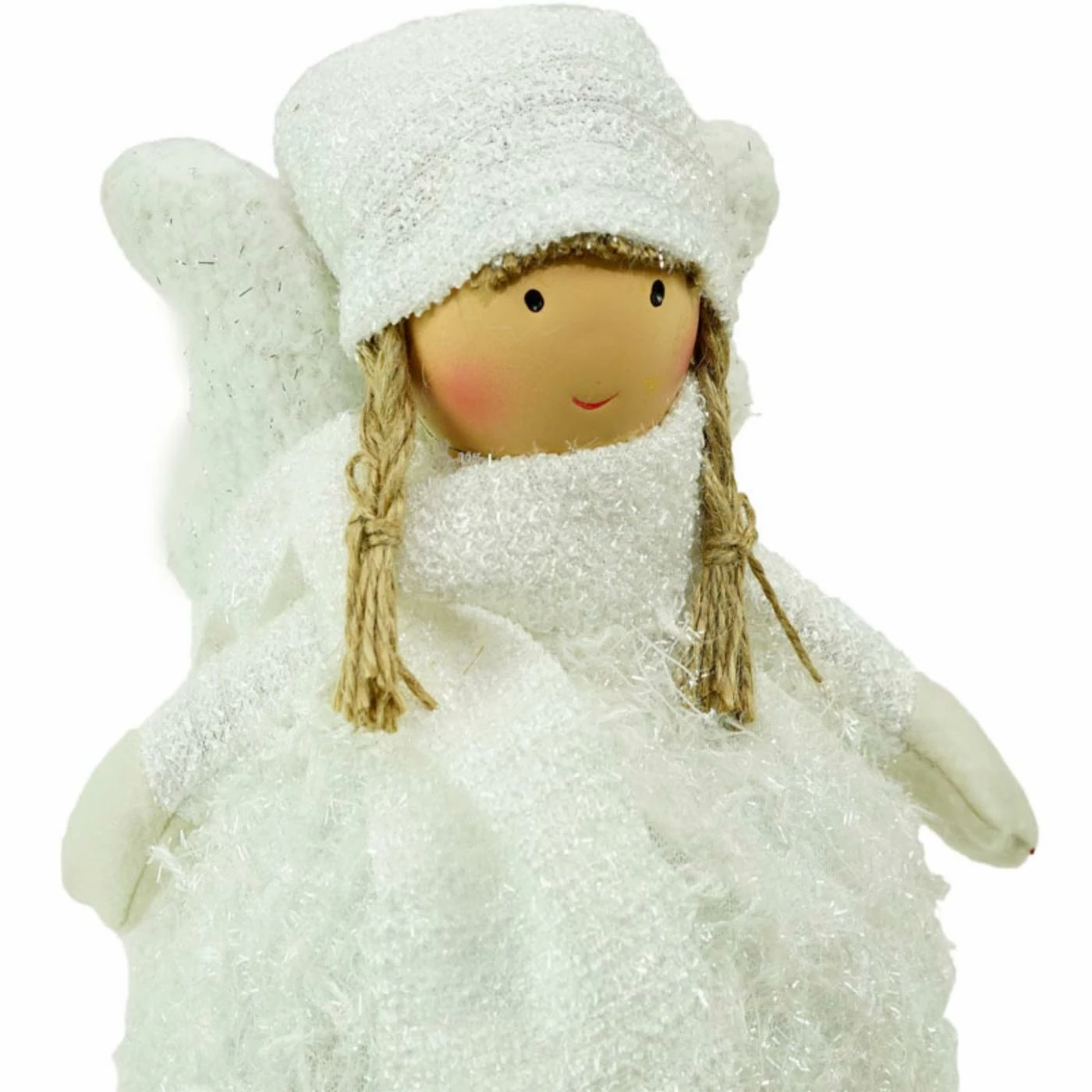 Discount β¨ Decorative π Christmas Accents Northlight 24 In. Snowy Woodlands Plush White Angel Bobble Girl π - Image 2