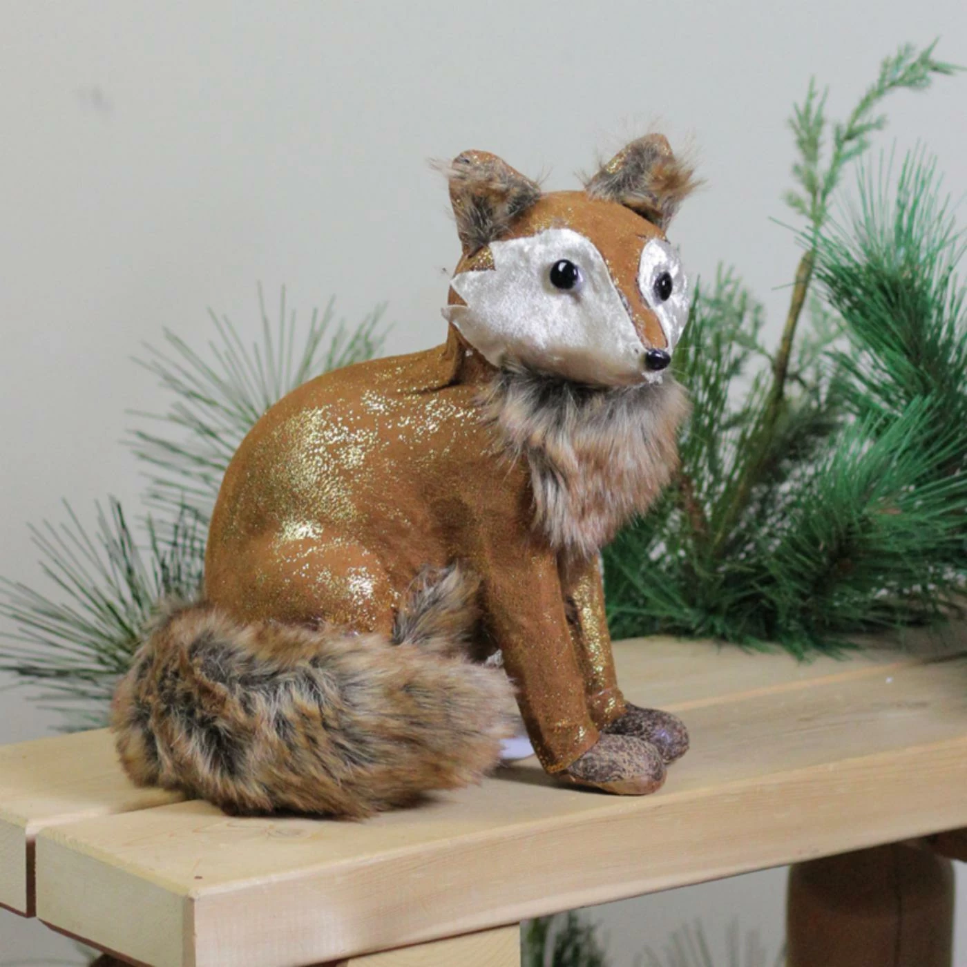 New π Decorative π Christmas Accents Northlight Plush Sitting Fox Decoration π - Image 2