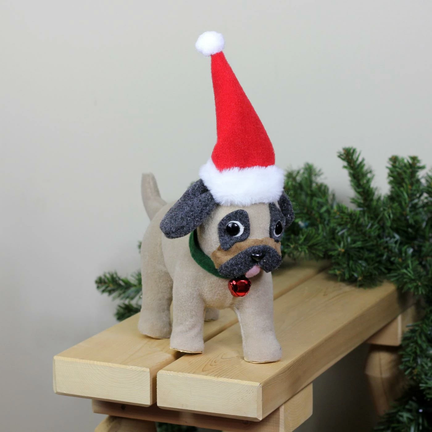 Flash Sale π Decorative π Christmas Accents Northlight Plush Pug With Santa Hat π Christmas Decoration βοΈ - Image 2