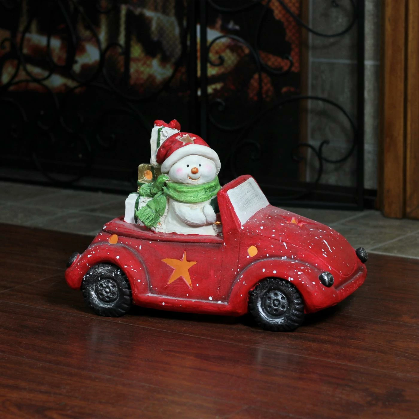 Flash Sale π€© Decorative π Christmas Accents Northlight Lighted Joyful Snowman Beetle Star Car Decoration π - Image 2