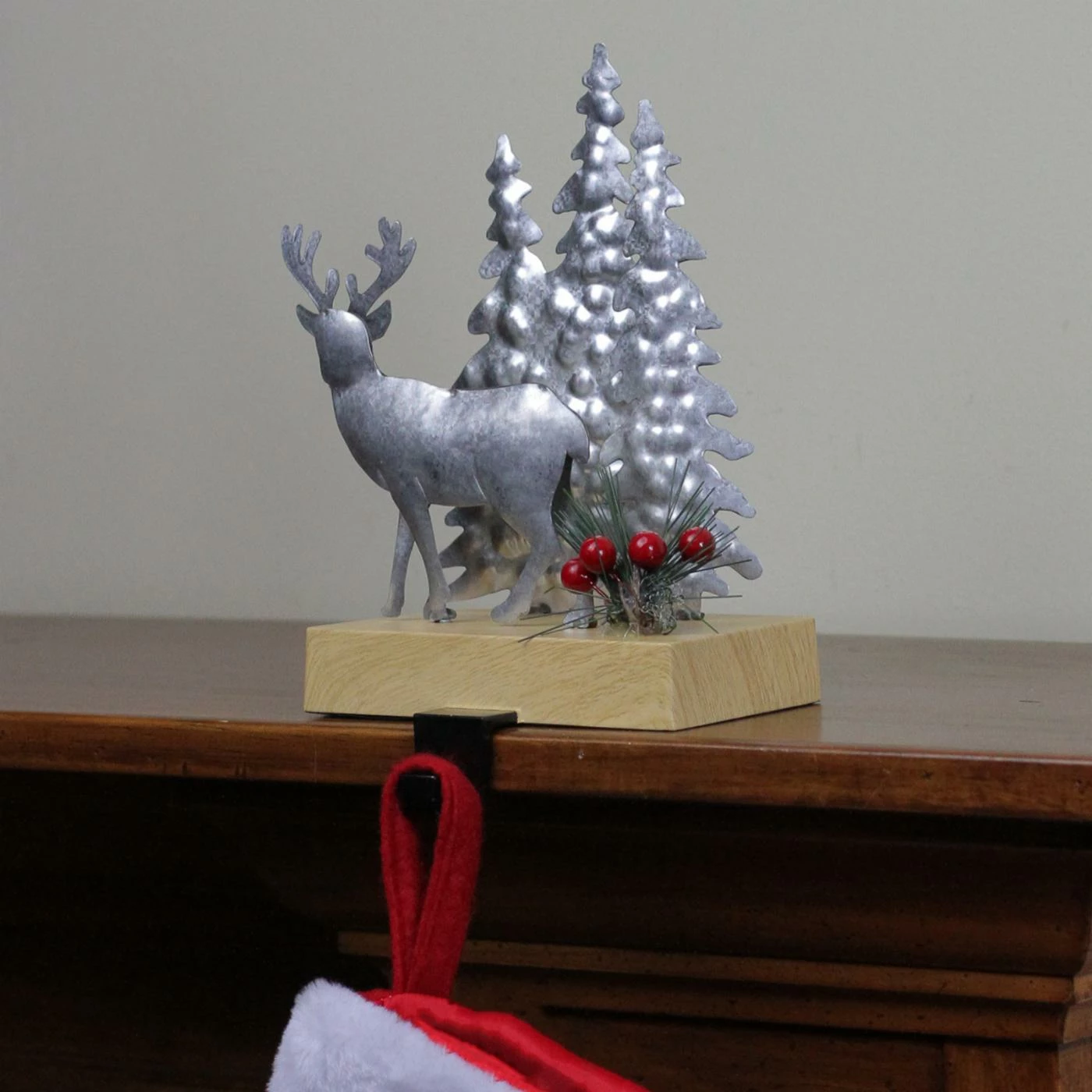 Deals π Christmas Stockings & Holders Northlight Metal Deer And Trees π Christmas Stocking Holder 𧨠- Image 2