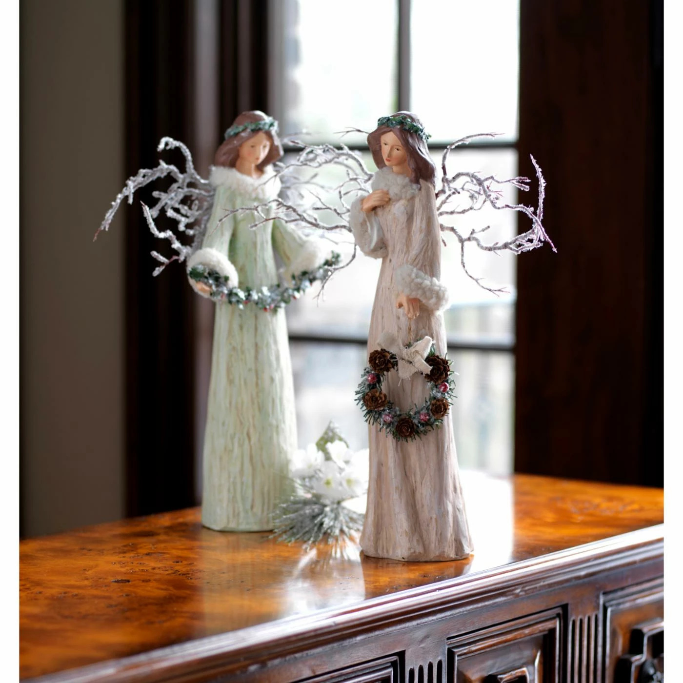 Deals π Melrose International Decorative π Christmas Accents Melrose 15 In. Branch Angels Set π - Image 2