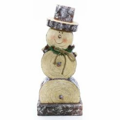 Best deal 😍 Alpine Snowman Figurines & Décor Wooden Snowman Statue 🧨