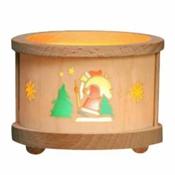 Cheap 🧨 Candle Holders 🎄 Christmas Home Decor Glaesser Santa Tea Light Luminary 🎉