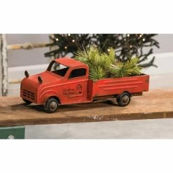 Best deal ⌛ Decorative 🔔 Christmas Accents Big Fortune Vintage Red Truck 🔔 Christmas Decoration 🤩