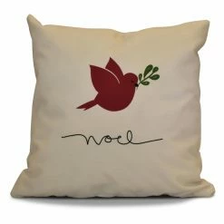 Promo π€© Decorative π Christmas Pillows E By Design Noel Bird Decorative Pillow β¨
