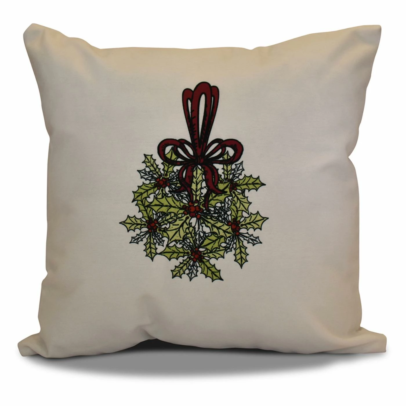 Wholesale π Decorative π Christmas Pillows E By Design Traditional Mistletoe Decorative Pillow βοΈ