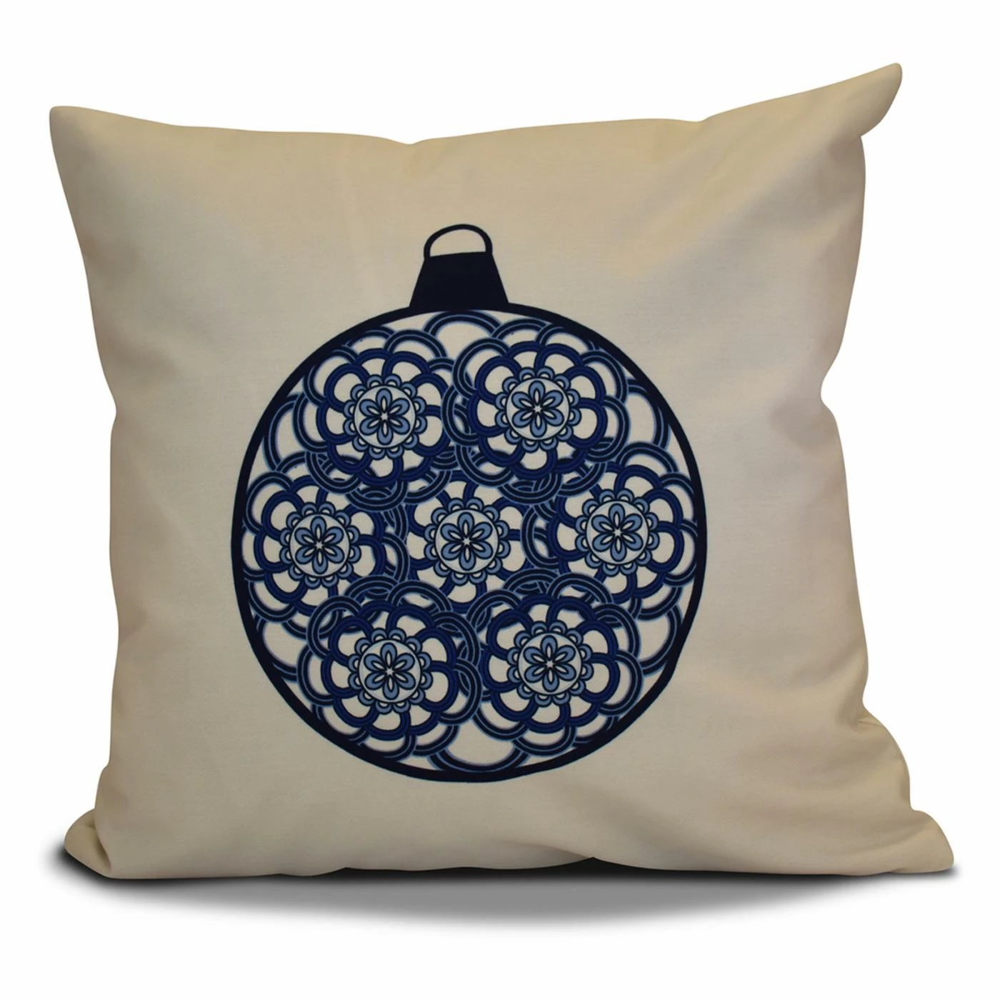 Best reviews of π Decorative π Christmas Pillows E By Design Snowflake Bulb Decorative Pillow π