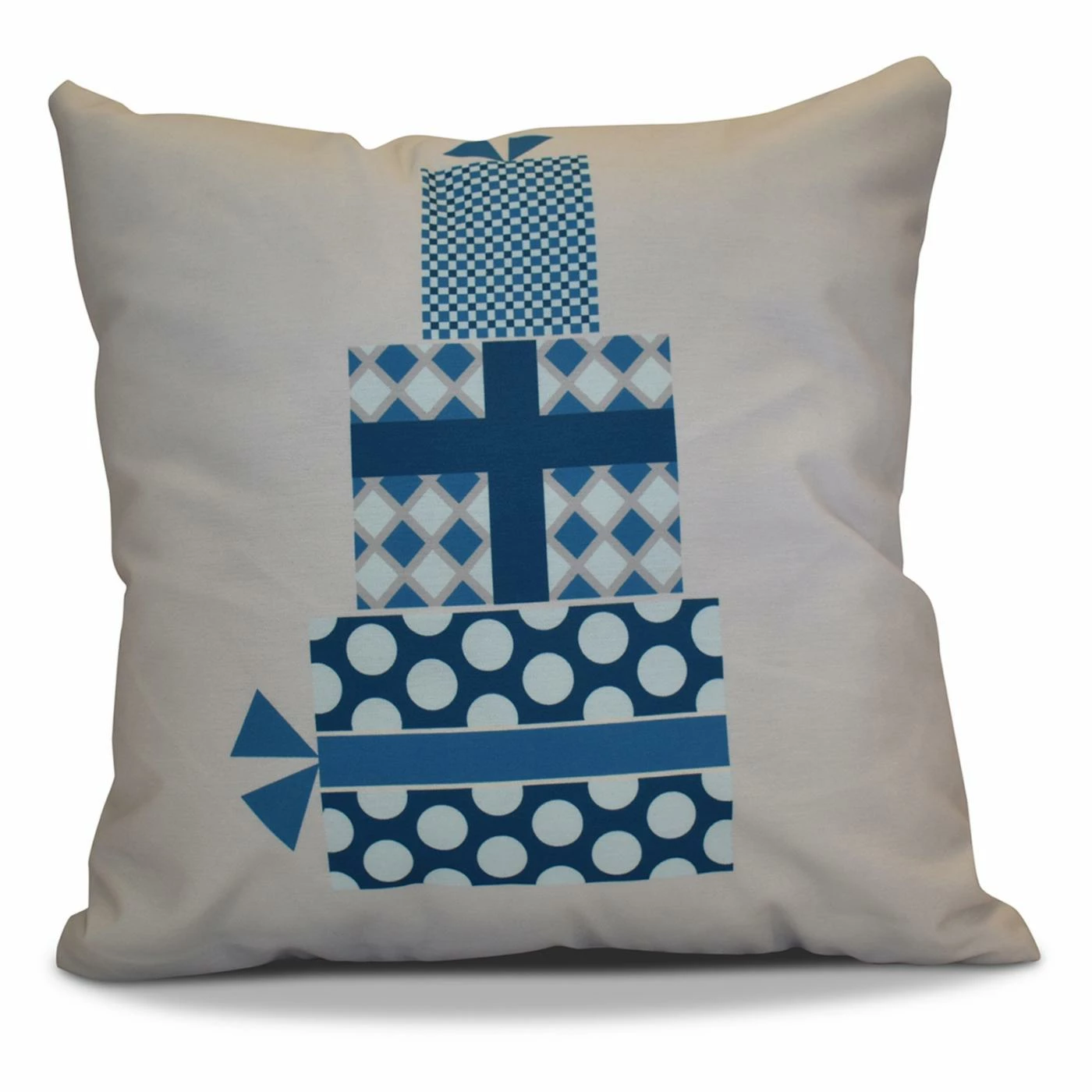 Hot Sale π Decorative π Christmas Pillows E By Design Gift Wrapped Decorative Pillow β