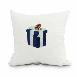 Wholesale 😍 Decorative 🎅 Christmas Pillows E By Design Gift Wrapped Holiday Print Decorative Throw Pillow 🧨