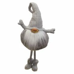 Hot Sale ✨ Decorative 🎄 Christmas Accents Northlight Chubby Smirking Gnome Table Top 🎄 Christmas Figurine With Adjustable Height 😍