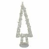 Budget 🧨 Tabletop ❄ Christmas Tree Décor Northlight Lighted White String Glittered ❄ Christmas Tree Figurine ✔️