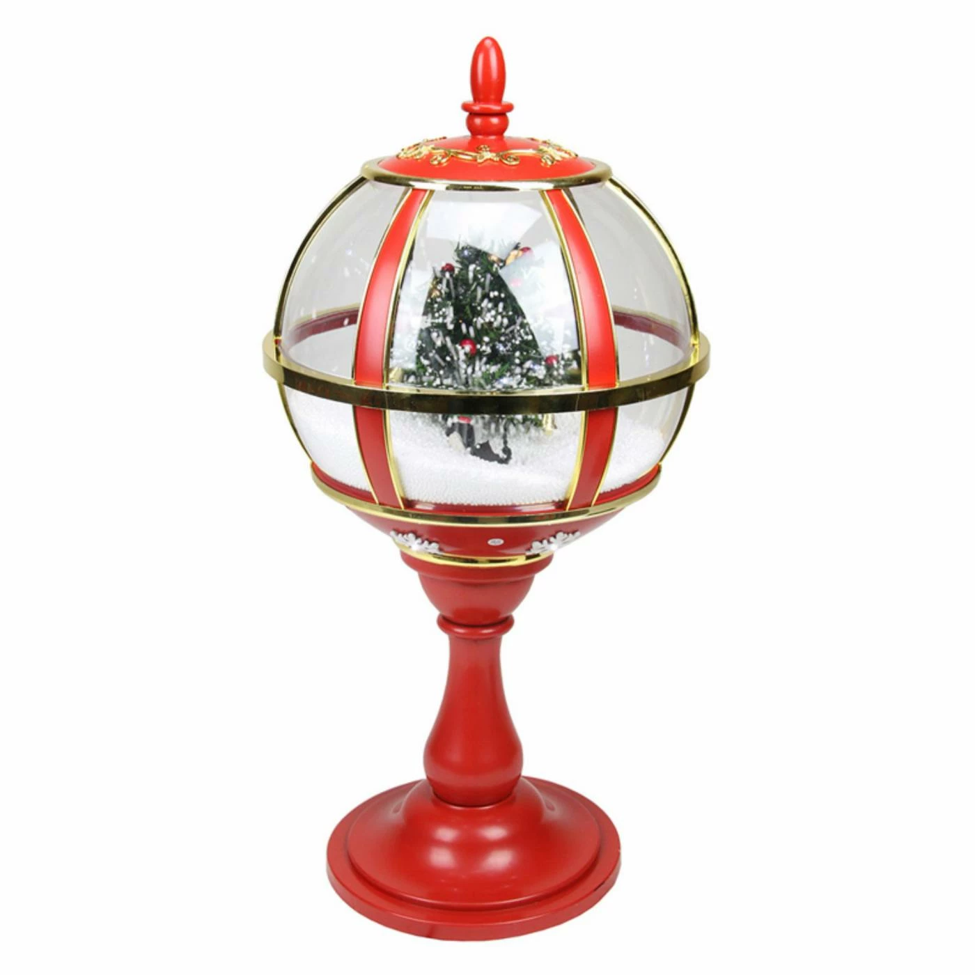 Best deal π Decorative π Christmas Accents Northlight Lighted Red Musical Snowing π Christmas Tree Table Top Street Lamp π