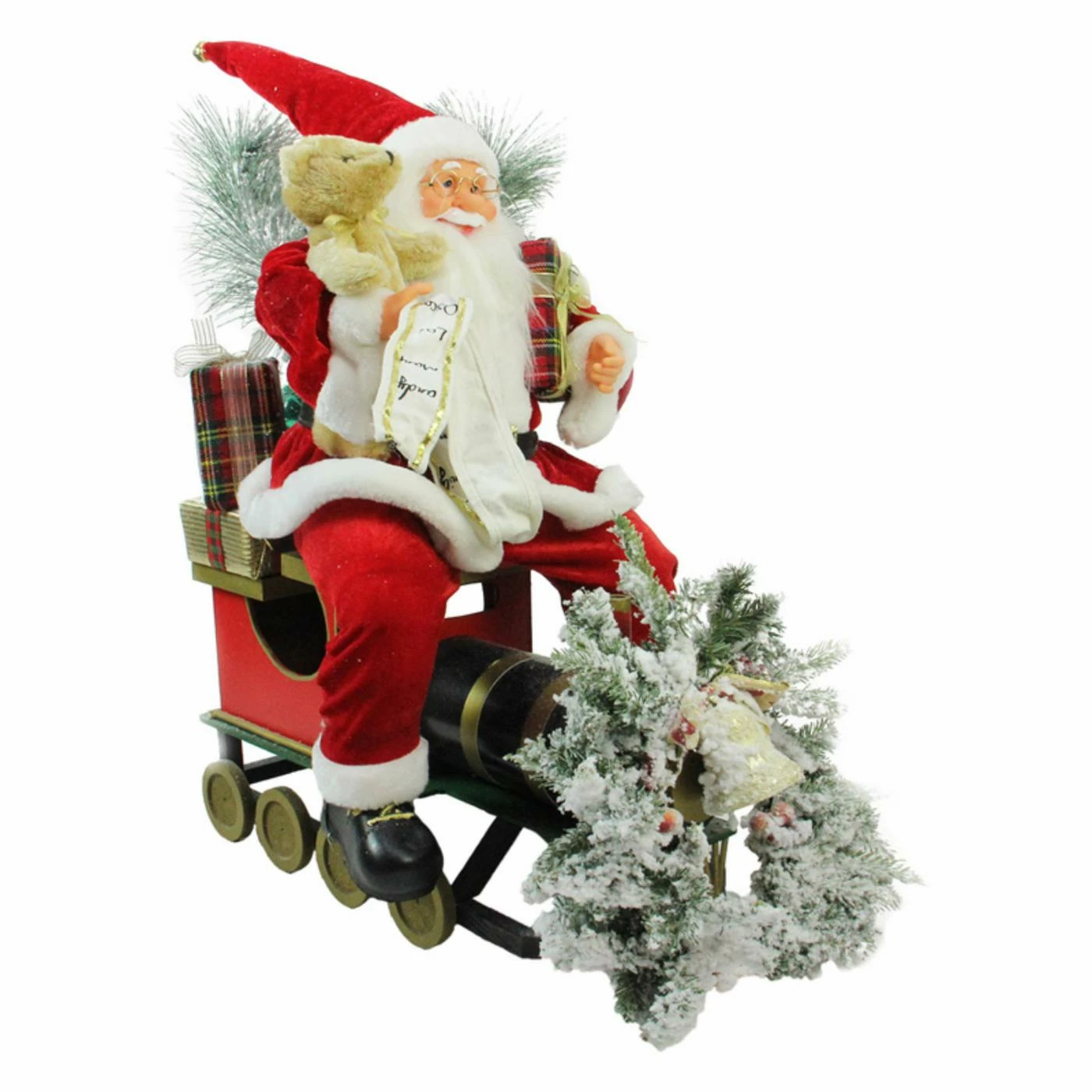Outlet βοΈ Santa Figurines Northlight 26 In. Traditional Santa Claus On Train Car π